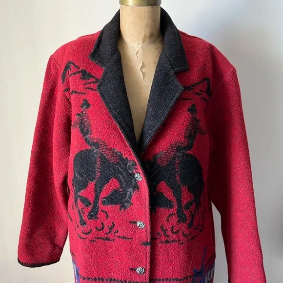 Vintage Cowboy Cowgirl Rodeo Duster Jacket